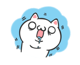 Happy meow meow (different color ) sticker #15613649