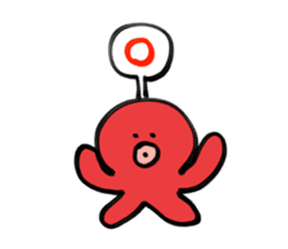 Sticker of the octopus sticker #15614090