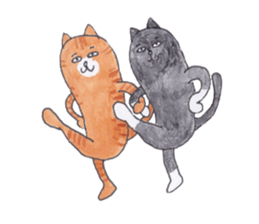 kotaro of a cat and a friend sticker #15614833