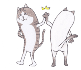 kotaro of a cat and a friend sticker #15614834