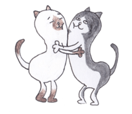 kotaro of a cat and a friend sticker #15614835