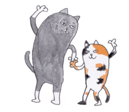kotaro of a cat and a friend sticker #15614836