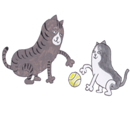 kotaro of a cat and a friend sticker #15614858