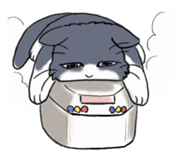 Tundere cat harukichi 2 sticker #15615564