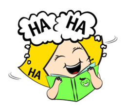 Mischievous Emotions of School Age Girl sticker #15615996