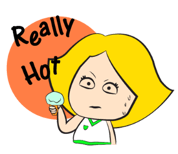 Mischievous Emotions of School Age Girl sticker #15616016