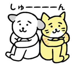 Easy reply of a dog and the cat sticker #15616897