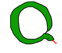 snakes make character sticker #15617802