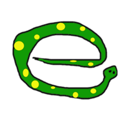 snakes make character sticker #15617806