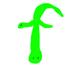 snakes make character sticker #15617807