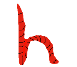 snakes make character sticker #15617809