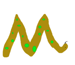 snakes make character sticker #15617814