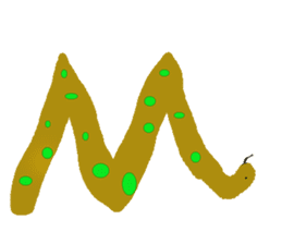 snakes make character sticker #15617814