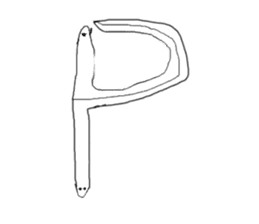 snakes make character sticker #15617817