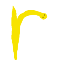 snakes make character sticker #15617819