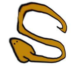 snakes make character sticker #15617820