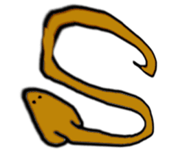 snakes make character sticker #15617820