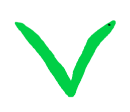 snakes make character sticker #15617823