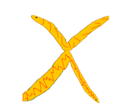 snakes make character sticker #15617825