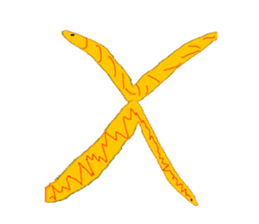 snakes make character sticker #15617825