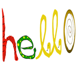 snakes make character sticker #15617830