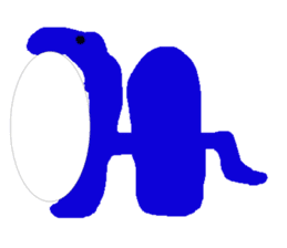 snakes make character sticker #15617840