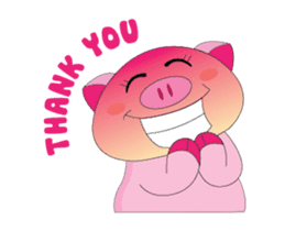 Greetings of The Plump Pink Animated sticker #15617925