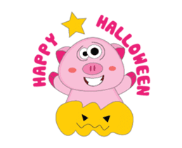 Greetings of The Plump Pink Animated sticker #15617928