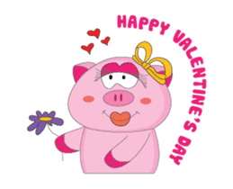 Greetings of The Plump Pink Animated sticker #15617935