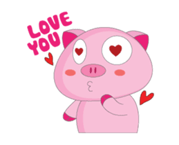 Greetings of The Plump Pink Animated sticker #15617939