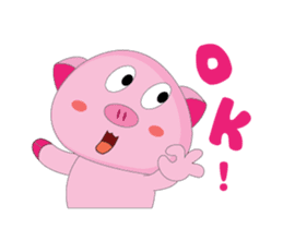 Greetings of The Plump Pink Animated sticker #15617940