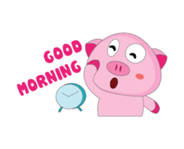 Greetings of The Plump Pink Animated sticker #15617941