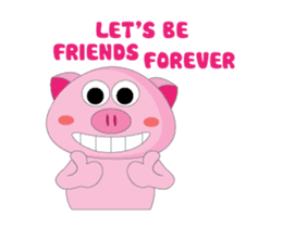 Greetings of The Plump Pink Animated sticker #15617944
