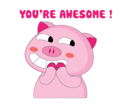 Other Greetings of Plump Pink Animated sticker #15618267