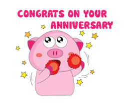 Other Greetings of Plump Pink Animated sticker #15618276