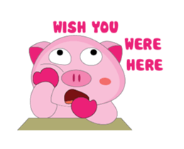 Other Greetings of Plump Pink Animated sticker #15618279