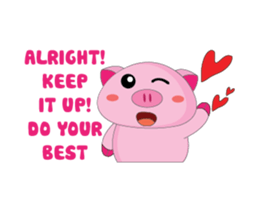Other Greetings of Plump Pink Animated sticker #15618287