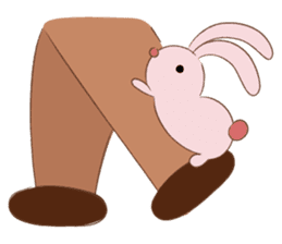 Cotton dog and bunny friend sticker #15618906