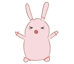 Cotton dog and bunny friend sticker #15618917