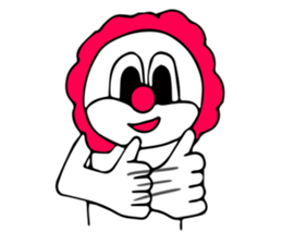 cute funny Clown sticker #15619715