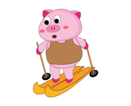 A Plump Pink Loves Sport Animated sticker #15620546