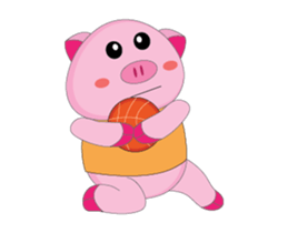 A Plump Pink Loves Sport Animated sticker #15620547