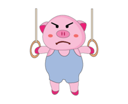 A Plump Pink Loves Sport Animated sticker #15620549