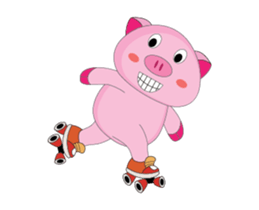 A Plump Pink Loves Sport Animated sticker #15620550