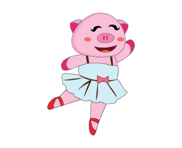 A Plump Pink Loves Sport Animated sticker #15620554