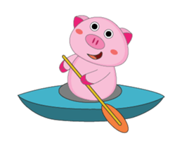 A Plump Pink Loves Sport Animated sticker #15620555