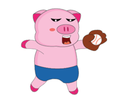 A Plump Pink Loves Sport Animated sticker #15620560