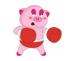 A Plump Pink Loves Sport Animated sticker #15620561