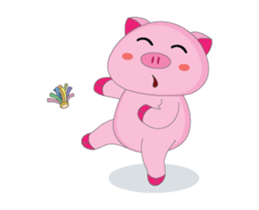 A Plump Pink Loves Sport Animated sticker #15620564