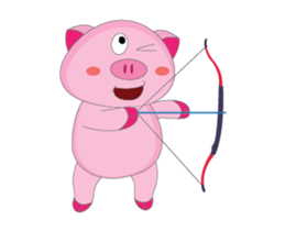 A Plump Pink Loves Sport Animated sticker #15620566